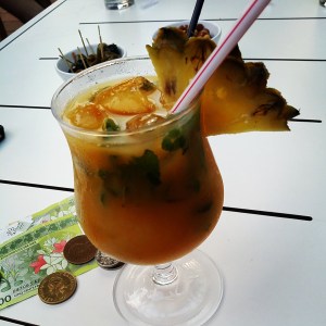 Wish you were here...cocktails at sunset (au coucher du soleil)