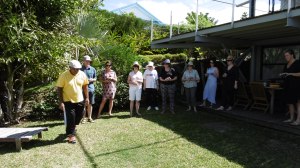 Dominique explaining 'les regles' to our group of novices