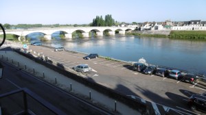 Not a bad view from our bedroom window...the Loire River